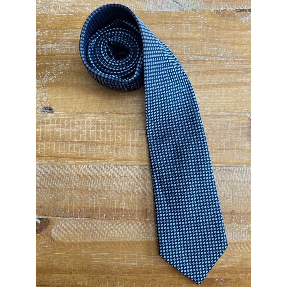 MICHAEL KORS 100%‎ Silk Blue Pattern Necktie